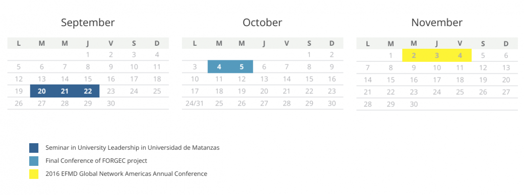 Schedule events Forgec
